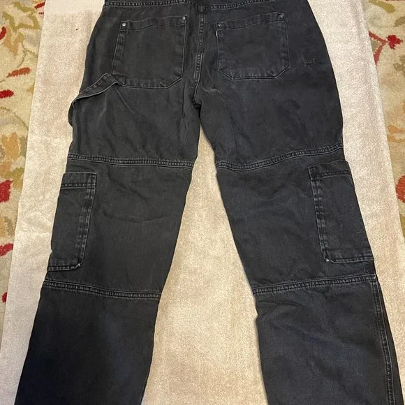 The Ragged Priest Back Slash Distressed High Rise Denim Mom Jeans